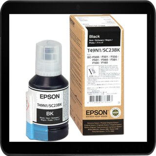 C13T49N100 Black Epson Dye Sublimationstinte für SURECOLOR SC-F100/F500 -140ml