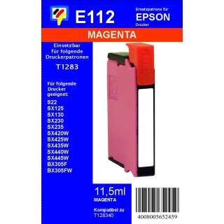 E112 - TiDis Ersatzpatrone - magenta - mit 11,5ml Inhalt ersetzt T1283