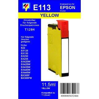 E113 - TiDis Ersatzpatrone - yellow - mit 11,5ml Inhalt ersetzt T1284