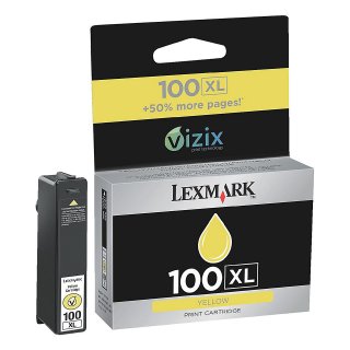 LEXMARK 100XL - gelb- Druckerpatrone 14N1071E 