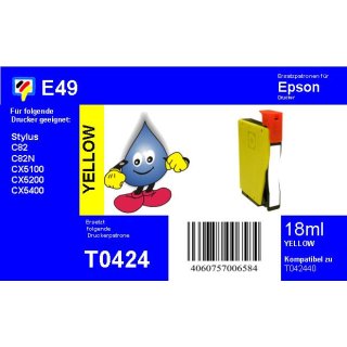 E49 - TiDis Ersatzpatrone - gelb- mit 16ml Inhalt ersetzt T042440