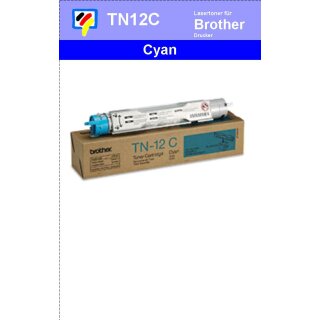 TN-12C - cyan - Brother Lasertoner mit 6.000 Seiten Druckleistung nach ISO -VERSANDFREIE LIEFERUNG-