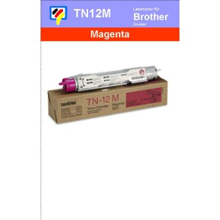 TN-12M - magenta - Brother Lasertoner mit 6.000 Seiten Druckleistung nach ISO -VERSANDFREIE LIEFERUNG-