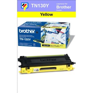 TN-130Y - yellow - Brother Lasertoner mit 1.500 Seiten Druckleistung nach ISO -VERSANDFREIE LIEFERUNG-