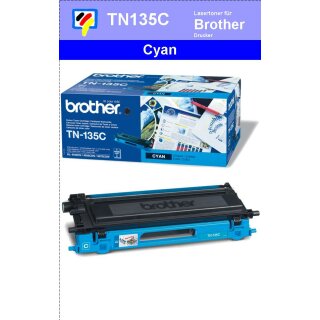 TN-135C - cyan - Brother Lasertoner mit 4.000 Seiten Druckleistung nach ISO -VERSANDFREIE LIEFERUNG-