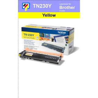 TN-230Y - yellow - Brother Lasertoner mit 1.400 Seiten Druckleistung nach ISO