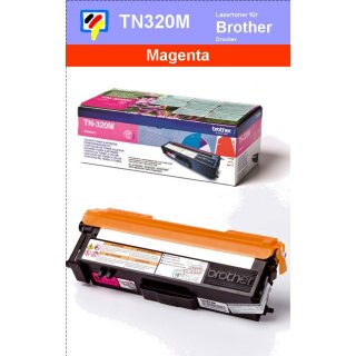 TN-320M - magenta - Brother Lasertoner mit 1.500 Seiten Druckleistung nach ISO -VERSANDFREIE LIEFERUNG-