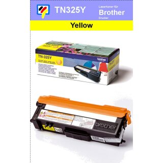 TN-325Y - yellow - Brother Lasertoner mit 3.500 Seiten Druckleistung nach ISO -VERSANDFREIE LIEFERUNG-