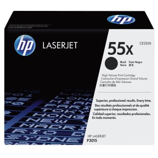 HP CE255X - schwarz - Original HP Druckkassette mit 12.500 Seiten Druckleistung nach Iso