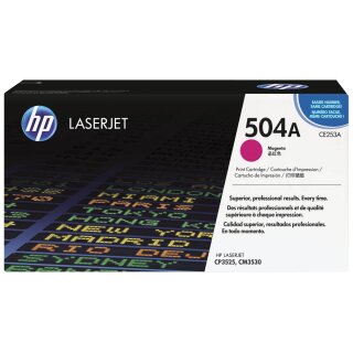 HP504A - CE253A - magenta - Original HP Druckkassette mit 7.000 Seiten Druckleistung nach Iso