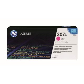 HP307A - CE743A - magenta  - Original HP Druckkassette mit 7.300 Seiten Druckleistung nach Iso