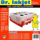 CISS / Easyrefillpatronen für PGI550 & CLI551er...