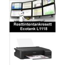 Ecotankdrucker L1118 Resttintentankresett