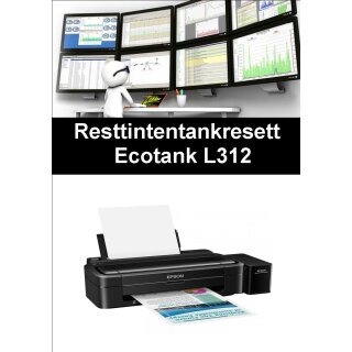 Ecotankdrucker L312 Resttintentankresett