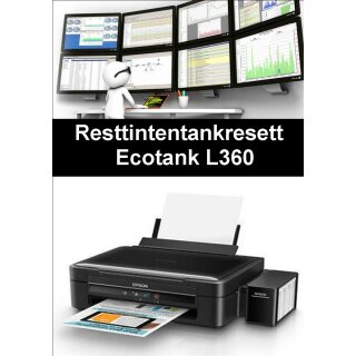 Ecotankdrucker L360 Resttintentankresett