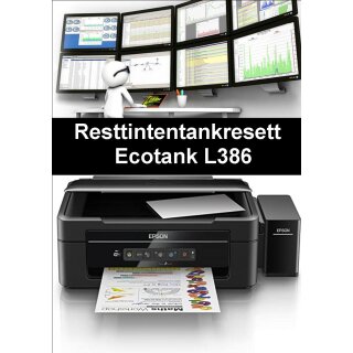 Ecotankdrucker L386 Resttintentankresett