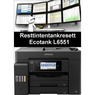 Ecotankdrucker L6551 Resttintentankresett