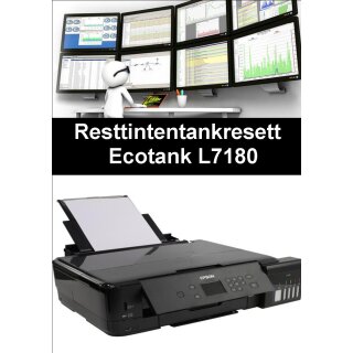 Ecotankdrucker L7180 Resttintentankresett