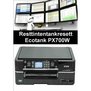 Ecotankdrucker PX700W  Resttintentankresett