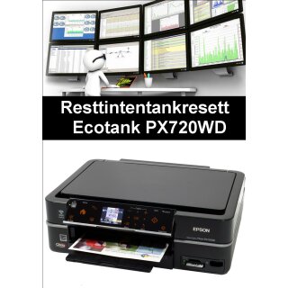 Ecotankdrucker PX720WD  Resttintentankresett