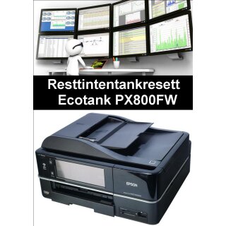 Ecotankdrucker PX800FW  Resttintentankresett