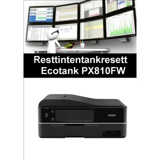 Ecotankdrucker PX810FW  Resttintentankresett