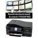 Ecotankdrucker PX820FWD  Resttintentankresett