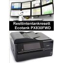 Ecotankdrucker PX830FWD  Resttintentankresett