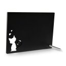 Rahmenloser Fotoaufsteller mit Katzen Silhouette für den Sublimationsdruck 130 x 180mm