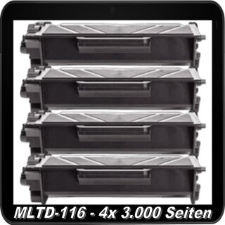 SU820A - TiDis Ersatzlasertoner Multipack mit 4x 3.000 Seiten Druckleistung nach Iso - ersetzt 4x MLTD116