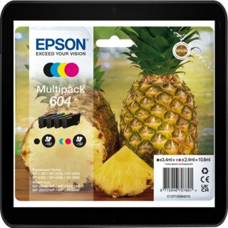 T604 Multipack Epson 4 Druckerpatronen je 1x BCMY - C13T10G64010 Ananas