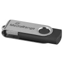 MediaRange USB-Stick schwarz, silber 4 GB