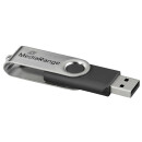 MediaRange USB-Stick schwarz, silber 4 GB