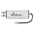 MediaRange USB-Stick schwarz, silber 32 GB