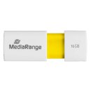 MediaRange USB-Stick Color Edition weiß, gelb 16 GB