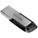 SanDisk USB-Stick Ultra Flair silber, schwarz 128 GB