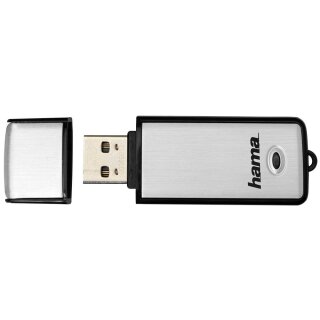 hama USB-Stick Fancy silber, schwarz 64 GB