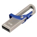 hama USB-Stick Hook-Style blau, silber 16 GB
