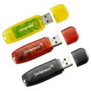 3 Intenso USB-Sticks Rainbow Line rot, gelb, schwarz 16 GB