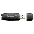 3 Intenso USB-Sticks Rainbow Line rot, gelb, schwarz 16 GB