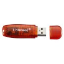 3 Intenso USB-Sticks Rainbow Line rot, gelb, schwarz 16 GB