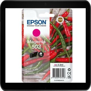 T503 magenta Epson Druckerpatrone mit 3,3ml Inhalt - C13T09Q34010