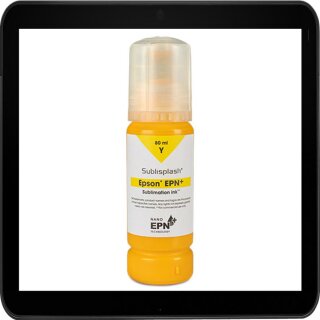 Yellow 80ml Sublisplash® EPN+ Sublimationstinte für Ecotankdrucker