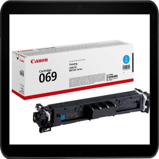 069 C Canon cyan Toner mit 1.900 Seiten Druckleistung nach ISO/IEC 19798 - 5093C002