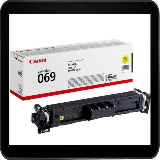 069 Y Canon yellow Toner mit 1.900 Seiten Druckleistung nach ISO/IEC 19798 - 5091C002