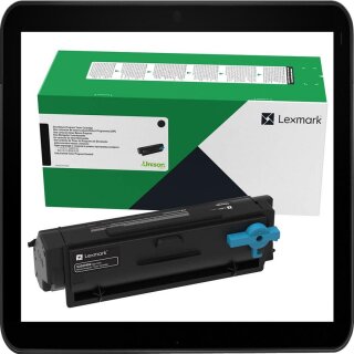 55B2000 Lexmark Lasertoner schwarz mit 3.000 Seiten Druckleistung