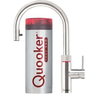 100 Grad heißes Wasser -  Quooker PRO3 Flex Voll-Edelstahl