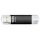 hama USB-Stick Laeta Twin schwarz 16 GB