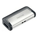 SanDisk USB-Stick Ultra Dual Drive USB Type-C silber, grau 256 GB