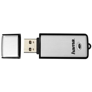 hama USB-Stick Fancy silber, schwarz 32 GB